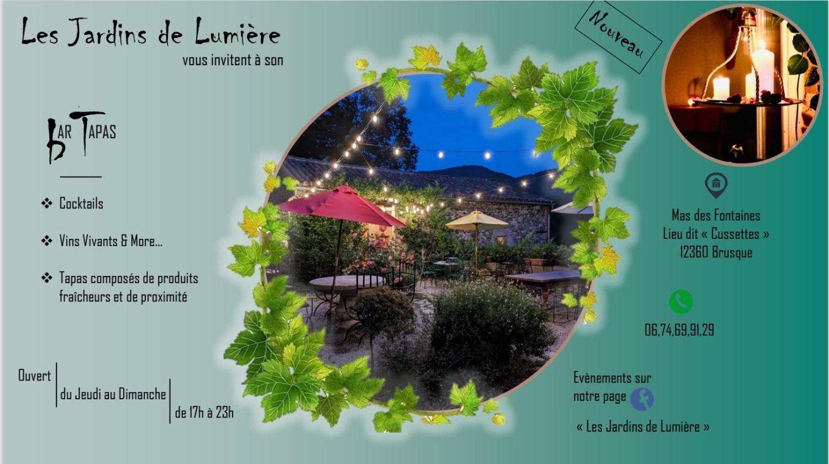 לינה וארוחת בוקר Brusque Les Jardins De Lumiere מראה חיצוני תמונה